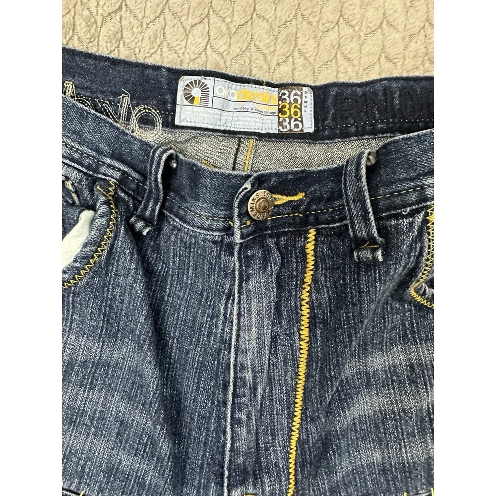 Vintage Y2K Baggy Akademiks Jeans Size 36 Men's Blue Denim AKDMKS